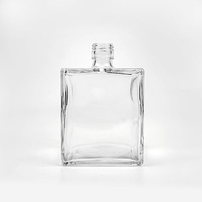 OEM/ODM Acceptabel Custom Square 750 ml glazen fles voor Whisky Vodka Brandy Rum Gin