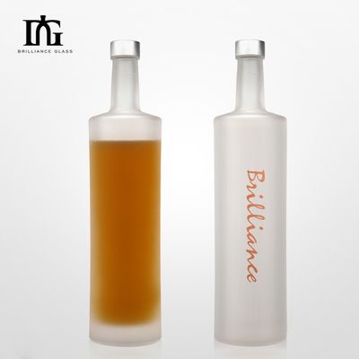 Glasfles voor wodka Whisky Wijn 750 ml Duidelijk Noordse ontwerp en elektroplatering