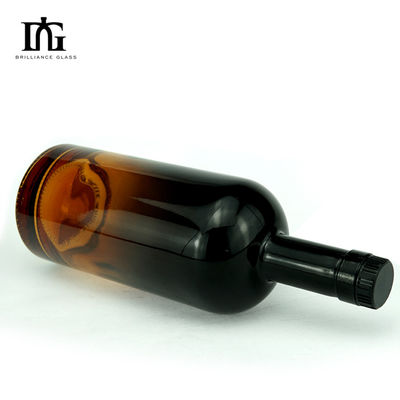 Glasflessen met sprayverf 700 ml helder noordisch ontwerp met kurkstop