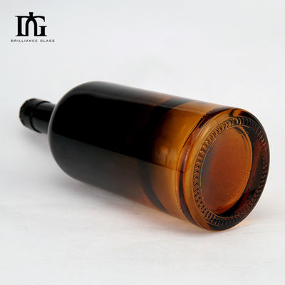Glasflessen met sprayverf 700 ml helder noordisch ontwerp met kurkstop