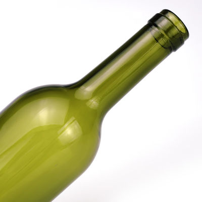 750 ml prima kleur glasfles voor rode wijn Spirits Ronde vorm Groene kleur Cork schroefdeksel