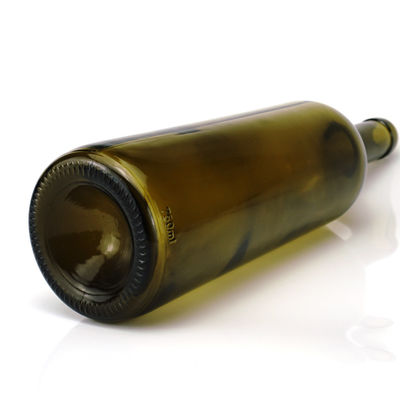 750 ml prima kleur glasfles voor rode wijn Spirits Ronde vorm Groene kleur Cork schroefdeksel