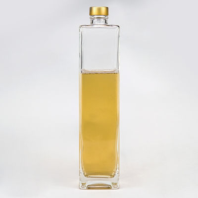 700 ml vierkante aluminium schroef korken dikke bodem wodka brandy rum gin dranken glazen fles