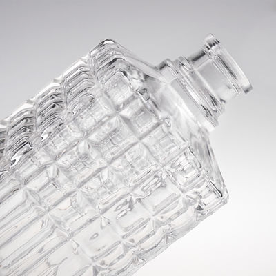 OEM/ODM Acceptabele vierkant 500 ml milieuvriendelijke glazen fles voor whisky en schoonheid