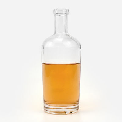 Gepersonaliseerd logo 300 ml 500 ml 700 ml 750 ml glazen fles voor wodka whisky drank brandy