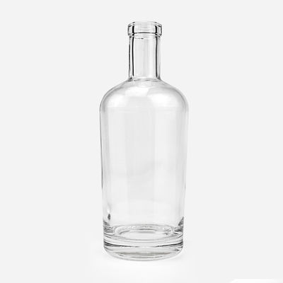 Gepersonaliseerd logo 300 ml 500 ml 700 ml 750 ml glazen fles voor wodka whisky drank brandy