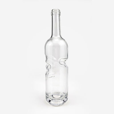Glasfles 750 ml voor gedistilleerde dranken en wijn
