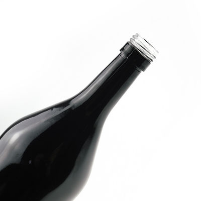 Leeg zwart schilderen glasfles voor Whisky Vodka 500ml 1.75L Schroefkap Fles