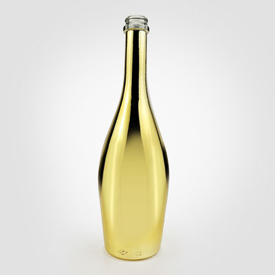 Mineraalwaterfles met kurk schroefdeksel gegraveerd goud sap super flint glasfles