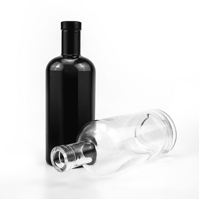 Ronde lege glazen fles voor wodka en whisky 700 ml capaciteit