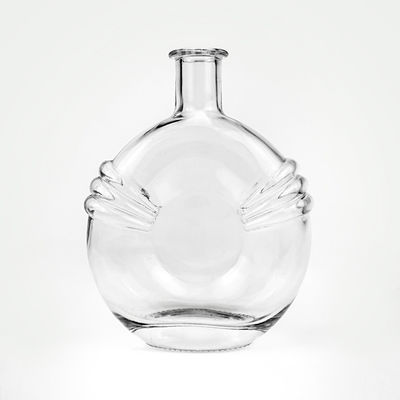 500 ml 700 ml heldere glazen fles met stopkork voor brandy Acceptabel OEM/ODM Uniek