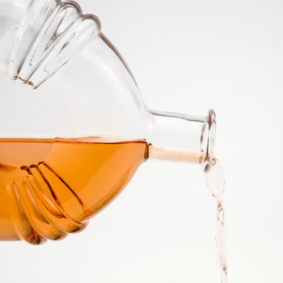 500 ml 700 ml heldere glazen fles met stopkork voor brandy Acceptabel OEM/ODM Uniek