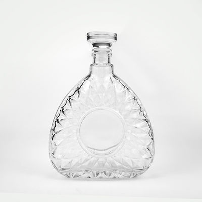 Aanvaardbaar klantlogo 750 ml 75 cl heldere glasfles voor drankjes en dranken