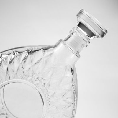 Aanvaardbaar klantlogo 750 ml 75 cl heldere glasfles voor drankjes en dranken