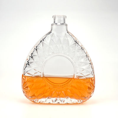 Aanvaardbaar klantlogo 750 ml 75 cl heldere glasfles voor drankjes en dranken