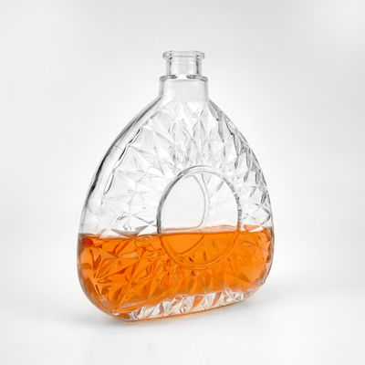 Aanvaardbaar klantlogo 750 ml 75 cl heldere glasfles voor drankjes en dranken
