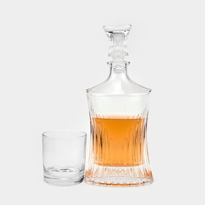 Elegant glas Roodwijn glas Vodka Liquor Whisky Decanter met glazen deksel