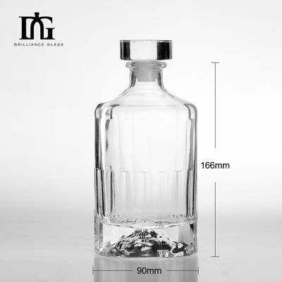 Glaskraag Materiaal 500ml 700ml 750ml 1 liter lege drankflessen met schroefdop