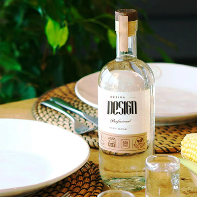 Rum Brandy Whisky en Gin Leeg glasfles met deksel 700 ml Voorbeeld vrij verstrekt