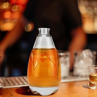 Vrij beschikbaar Super Flint Crystal White glasflessen voor Brandy en Vodka met kurk