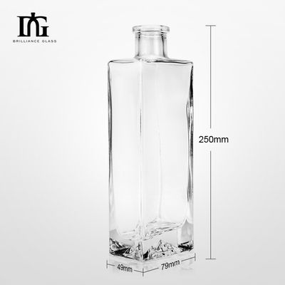 OEM/ODM Acceptabel 500 ml vierkant glasfles voor drank Liquor Spirituous Alcohol Drink
