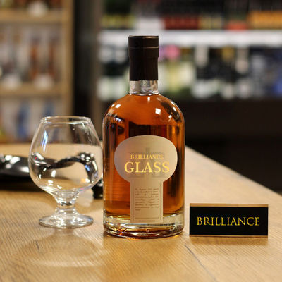 Aanpassen Logo Super Flint Glasfles voor Whiskey Brandy Rum Spirits 350ml Capaciteit