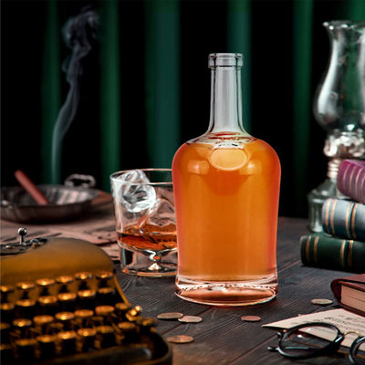 700 ml glazen ginfles met kurk schroefdop helder Whiskey Rum Spirits Vodka Fles