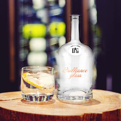 700 ml glazen ginfles met kurk schroefdop helder Whiskey Rum Spirits Vodka Fles