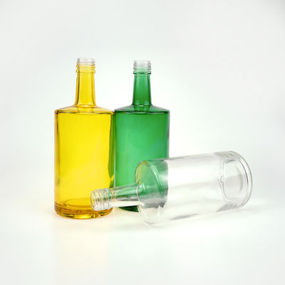 750 ml vodkafles voor whisky brandy drank wijn glasfles met aangepast logo