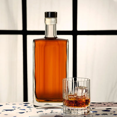 Gekleurde glazen fles voor maat 700 ml Gin Rum Leeg 700 ml 750 ml Vodka Whiskey Brandy