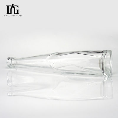 Glasmateriaal 330 ml 500 ml Design Cone Fruit Wine Drinkflessen met aluminium deksel