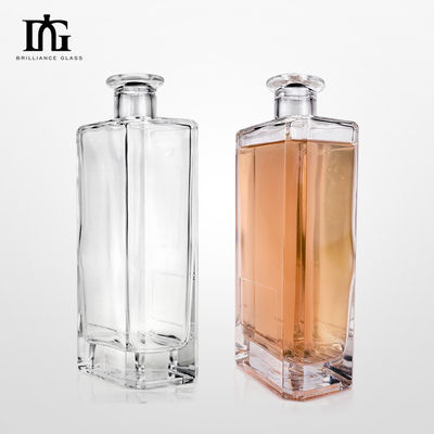 500 ml 750 ml Dikke bodem gegraveerd warm stempelde etiket Vodka fles voor drank