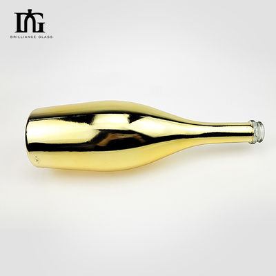 750 ml goudwijn elektroplaat champagne glasfles voor gedistilleerde dranken flessen De Vidrio
