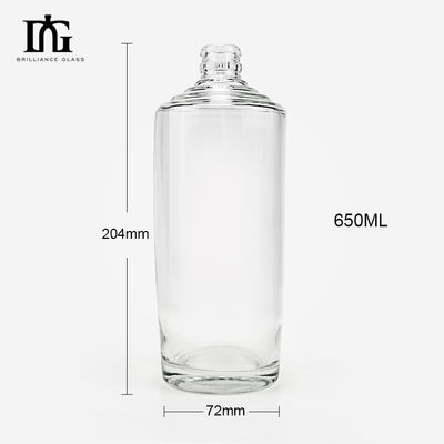 OEM/ODM Acceptabel Nordic Luxury 500ml 700ml 750ml Flint Glasfles voor Vodka Whisky