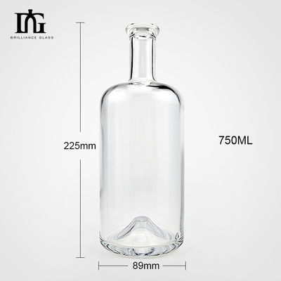 Cork-screw cap-type glazen fles Unieke vulkaan bodemontwerp 500ml/700ml/750ml capaciteit