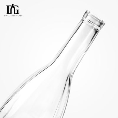 OEM/ODM Acceptabele doorzichtige glazen fles 700 ml 750 ml voor drankjes en dranken