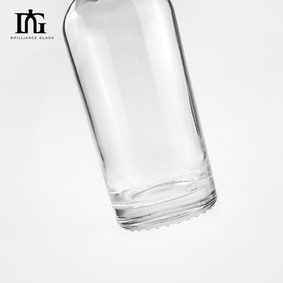 Glaskraag 500ml 700ml 750ml Whiskey Brandy lege fles met kurk en schroefdeksel