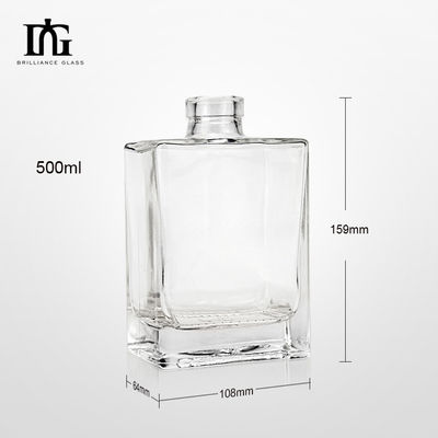 500 ml/700 ml/750 ml Capaciteit Klassiek Vierkante Cube Glas Whisky Brandy Vodka Fles