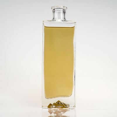 500 ml flats leeg helder glas drankfles voor whiskey rum Spirits Vodka Gin