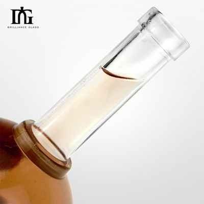 Industriële 500 ml flint heldere ronde glazen flessen voor dranken
