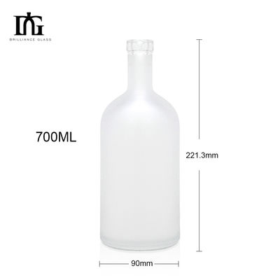 Whisky glazuur glasfles 700 ml met maatlabel Nordic Oslo drankfles