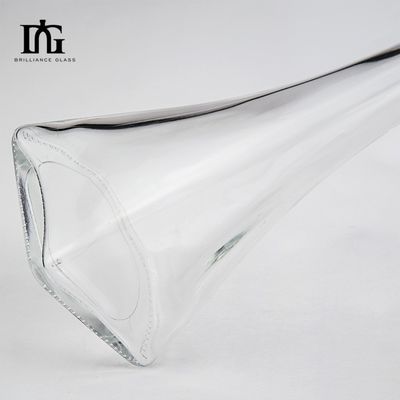 50cl OEM/ODM Super Flint Jersey Clear Glass Liquor Flas met kurk en schroefdop