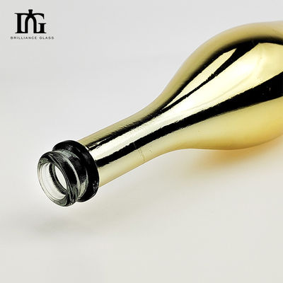 75 cl elektroplaat goud blauw roze lege dranken champagne glazen fles met metaaleffect
