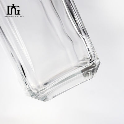 Champagnefles Transparent 700ml Vierkant Glas Vodka Whiskey Gin Fles Met Kork