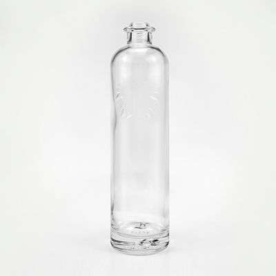 750 ml heldere ronde glazen fles met kurkstopper voor brandy gin rum vodka tequila drank