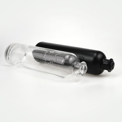 750 ml heldere ronde glazen fles met kurkstopper voor brandy gin rum vodka tequila drank