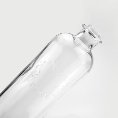 750 ml heldere ronde glazen fles met kurkstopper voor brandy gin rum vodka tequila drank