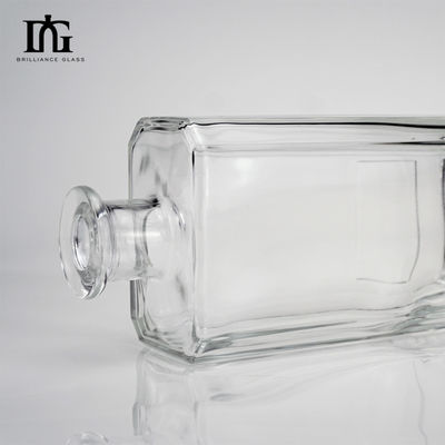 Schermdrukken en warm stempelen Glasfles voor Brandy Rum Vodka 500ml/700ml/750ml