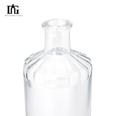Acceptabel klant logo 500 ml ronde glas wijnfles voor drank drinken