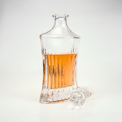 Schermdrukken Warmt stempelen 750 ml Duidelijk glazen decanter voor drankjes en dranken